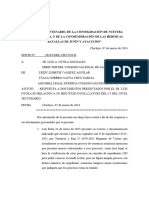 Respuesta A Solicitud Presentada Por Oloya Gonzales