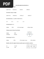 Cuestionario de Matematicas