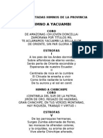 Letras Sacadas Del Audio Himnos de La Provincia