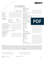 Personal Loan Application Form (Addendum) April 2020