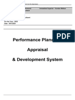 Employee Performance Appraisal Form