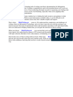 Sample Thesis Documentation For Information Technology PDF