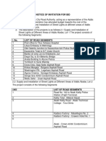 2021.11.29 Addis Ababa City Road Authority IFB For Supply and Installation of Street Lights at Different Areas of Addis Ababa Road Projects