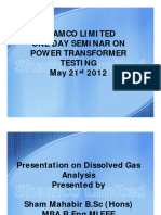 Shamco Dissolved Gas Analysis