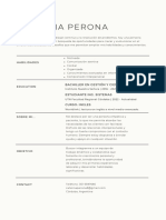 Curriculum Vitae CV Con Foto para Marketing Moderno Gris y Verde