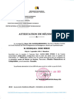 Attestation de Réussite