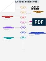 Infografía de Línea de Tiempo Timeline Progreso Con Números Multicolor Moderno Creativo