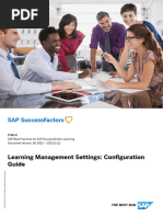 Sap SF Learning - Management - Settings - Configuration - Guide