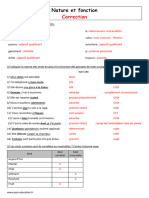 6e Correction Nature Et Fonction