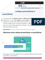 Diferença Entre Células Procarióticas e Eucarióticas - Mundo Educação