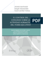 El Control Del Congreso Sobre La Actividad Normativa Del Poder Ejecutivo