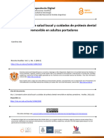 Consejería Sobre Salud Bucal y Cuidados de Prótesis Dental