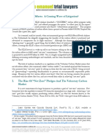 Carbon Offsets - A Coming Wave of Litigation