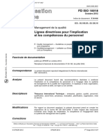 ISO 10018 - Implication Et Compétence Du Personnel