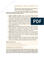 Estrategias para El Autoestudio en Línea y Construcción de Un Ambiente de Estudi1