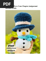 Boneco de Neve Com Chapeu Amigurumi Receita Gratis