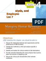 Chapter 4-Job Analysis, Employee Involvement, Lec 5,6