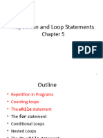 Chapter5 Repetition LoopStatements