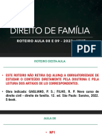 Direito de Familia - Roteiro 2023 - Aula 08 e 09