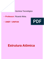 Disciplina: - Professor: - Unef / Unifan: Química Tecnológica Ricardo Mota