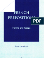 French Prepositions Forms and Usage