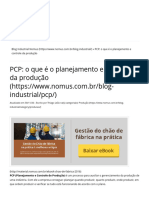 PCP - o Que É o Planejamento e Controle Da Produção - Blog Industrial Nomus