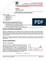 02a Kinematics (One Dimension)