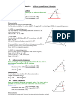 Chapitre Du Cours Sur Les Milieux, Parallèles Et Triangles