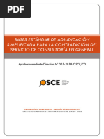 Bases Estándar de Adjudicación Simplificada para La Contratación Del Servicio de Consultoría en General