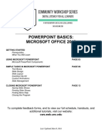 PowerPoint Basics 2010