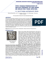 Qualitative Characterization of Phytochemicals Present in The Bark From Some Selected Tree Species