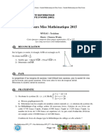 Concours Miss Maths 2015 Niveau 3eme