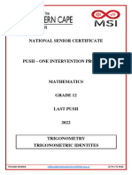 Trigonometric Identities Last Push