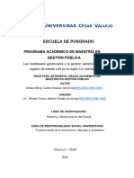 Las Habilidades Gerenciales y La Gestión Administrativa en Un