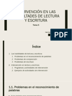 Tema 5. IntervencioÌ N en Las Dificultades de Lectura y Escritura