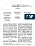 A Numerical Study of The Heat Distribution Generated by A Microheater in An Organ-on-a-Chip Chamber