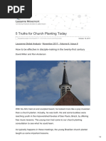 5 Truths For Church Planting Today