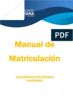 Manual de Matriculación Administración P61