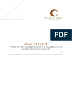 Product Test Guidelines For The Assessment of Human Skin Compatibility - 1997