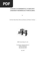 (1999) Stern Et Al., Summary of Experimental Uncertainty Assessment Methodology With Example, IIHR Technical Report