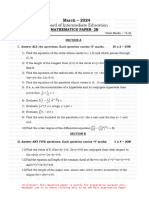 Inter 2nd Year Maths IIB (English Medium) 2024 Guess Paper-1