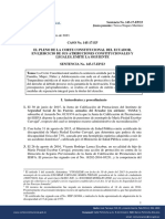 Sentencia No. 145-17-EP/23: Jueza Ponente: Teresa Nuques Martínez