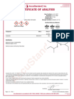 Certificate of Analysis: Signal Word: Danger