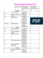 Responsables de Fechas Civicas y Periodico Mural 2024