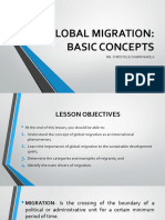 Global Migration: Basic Concepts: Ms. Christille Dawn Nakila