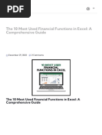 The 10 Most Used Financial Functions in Excel - A Comprehensive Guide - Skillfine