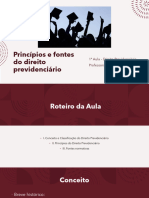 PrincÃ Pios e Fontes Do Direito Previdenciã¡rio