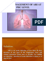 Case Management of Ari at PHC Level