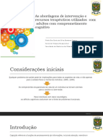 As Abordagens de Intervenção e Recursos Terapêuticos Utilizados Com Adultos Com Comprometimento Cognitivo QR