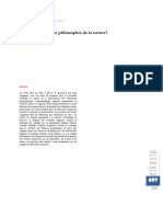 Epistémologie Ou Philosophie de La Nature?: Xavier Verley